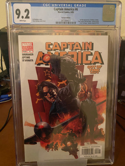 Captain America #6 CGC 9.2 (Variant Edition)