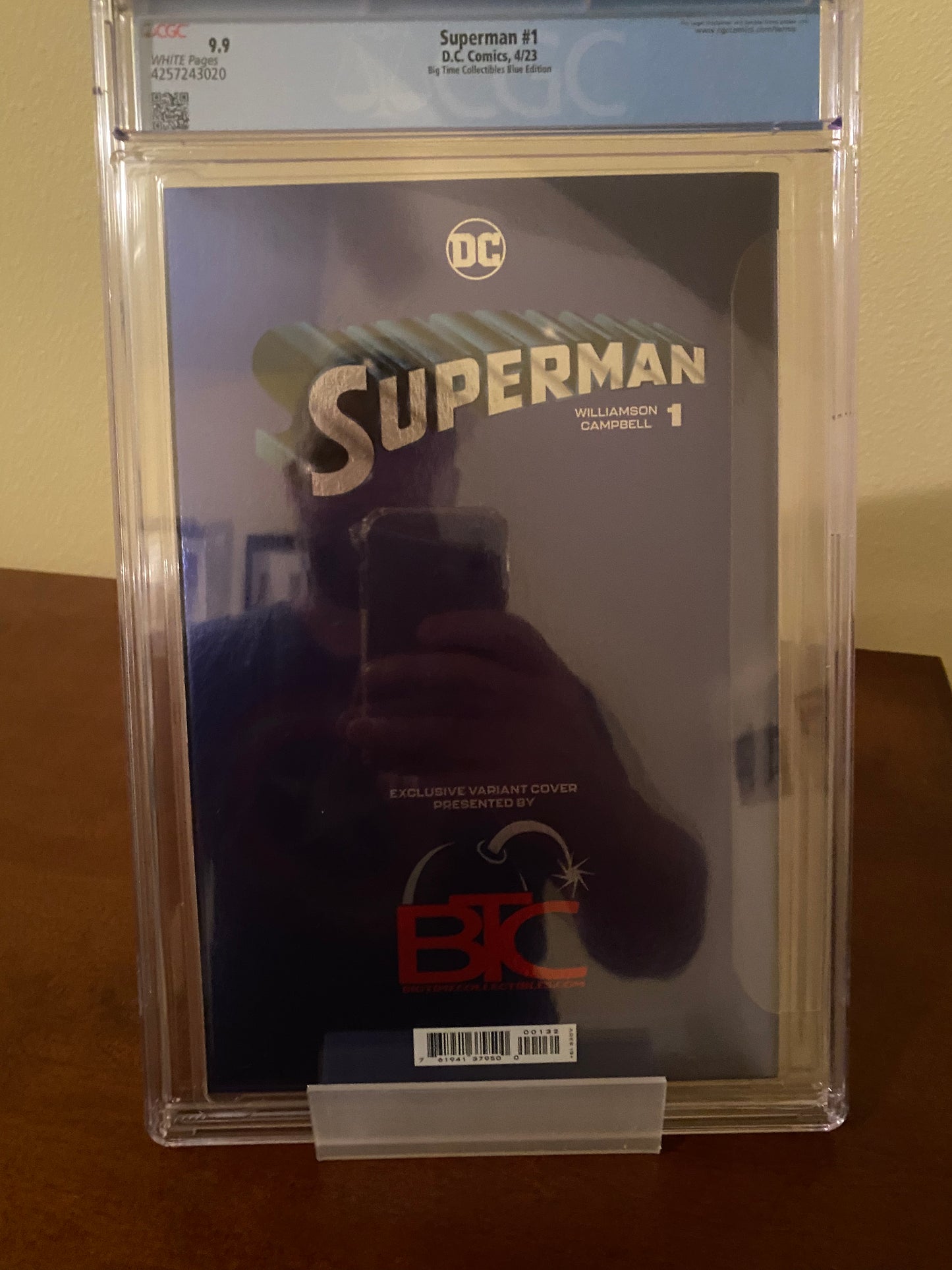 Superman #1 Big Time Collectibles Foil CGC 9.9