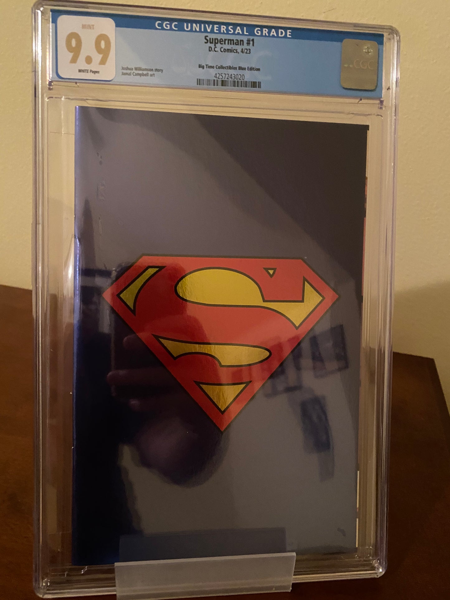 Superman #1 Big Time Collectibles Foil CGC 9.9