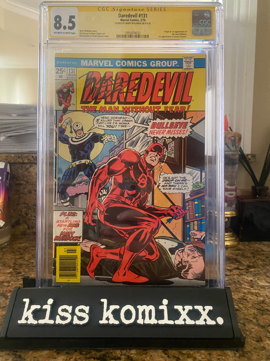 daredevil #131 CGC 8.5 Signed Marv Wolfman