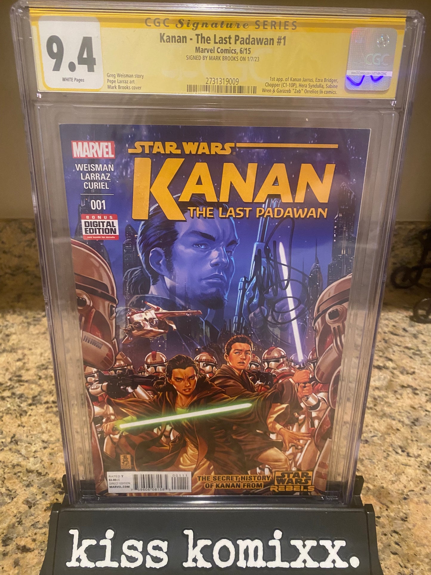 Kanan - The Last Padawan #1 CGC 9.4 Signed