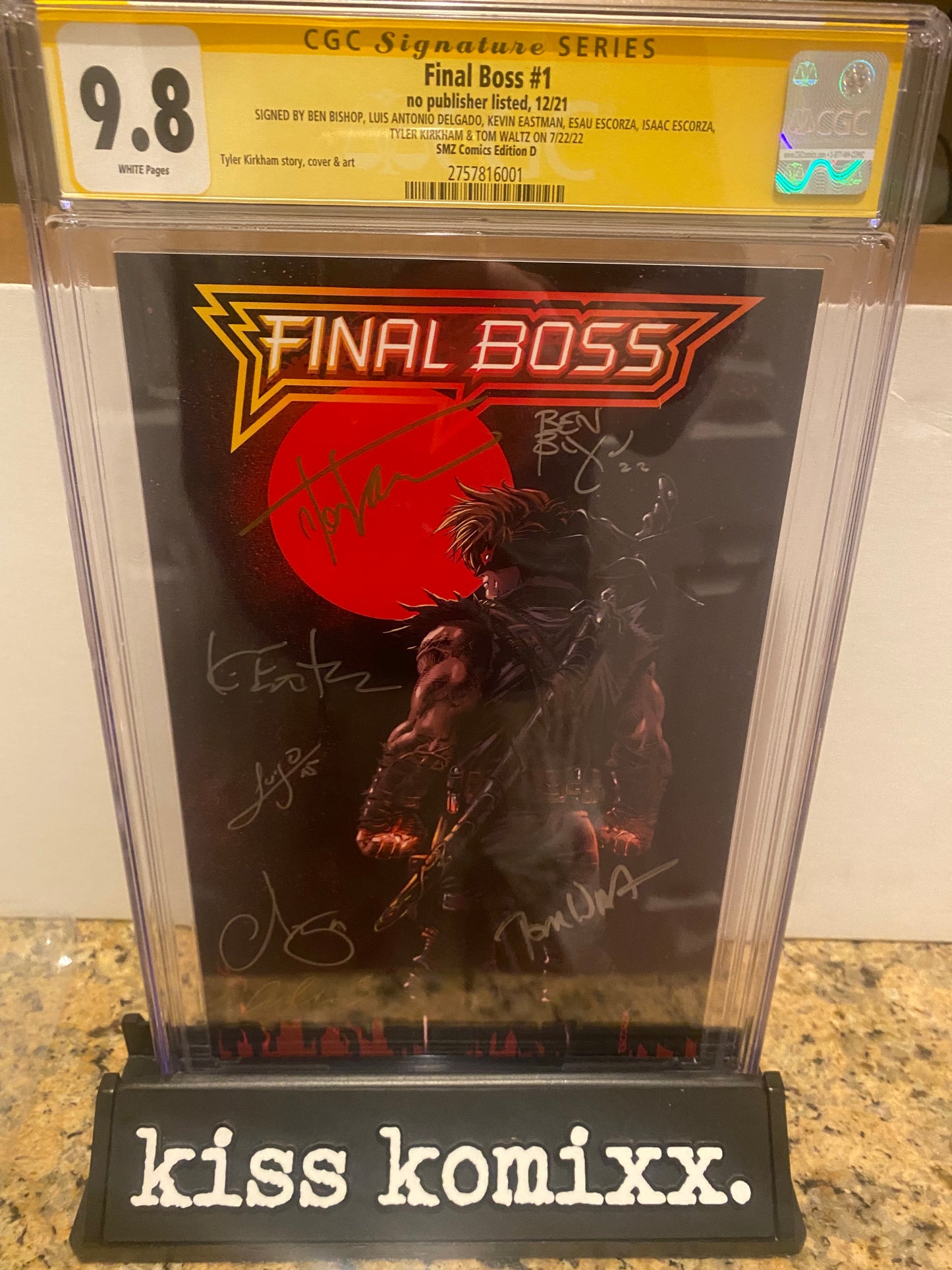 Final Boss #1 CGC 9.8 signed 7x